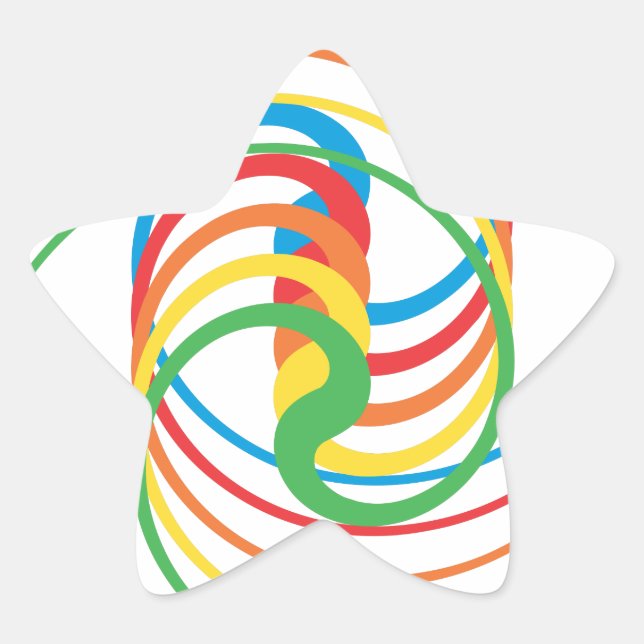 Colour Curves: Star Sticker (Front)