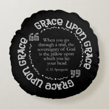 Colour Customisable Pillow w/Spurgeon Quote