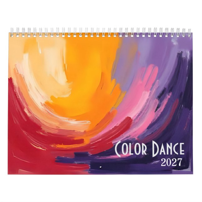 Colour Dance 2026 Abstract Art Calendar (Cover)