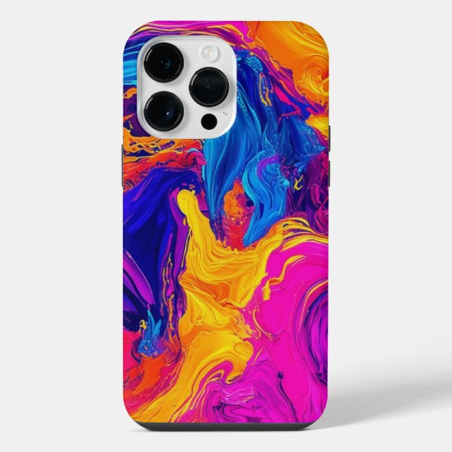 Colour Dance Abstract Swirl iPhone/iPad Case (Back)