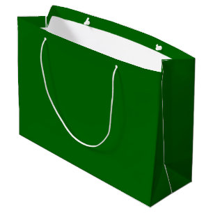 colour dark green large gift bag