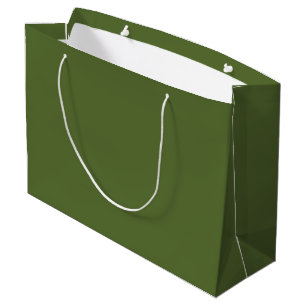 colour dark olive green large gift bag