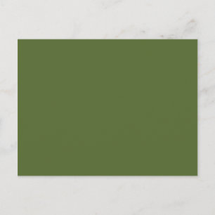 colour dark olive green postcard