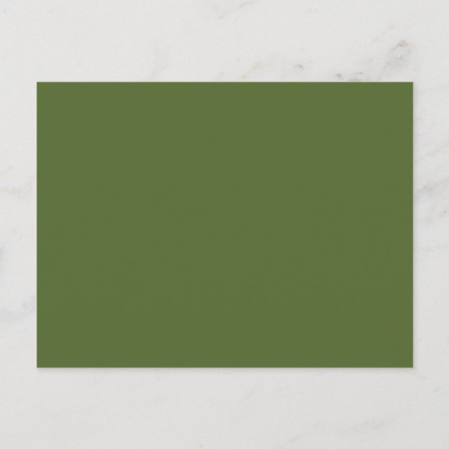 colour dark olive green postcard (Front)