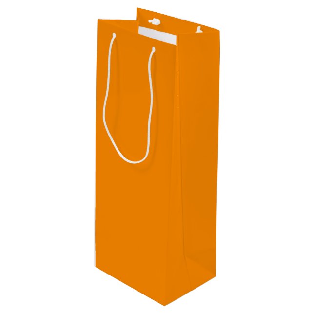 colour dark orange wine gift bag (Front Angled)