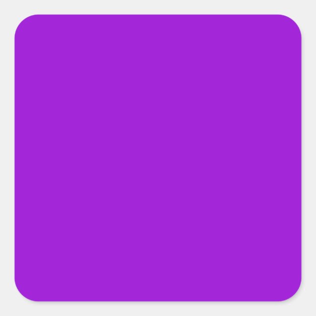 colour dark violet square sticker (Front)