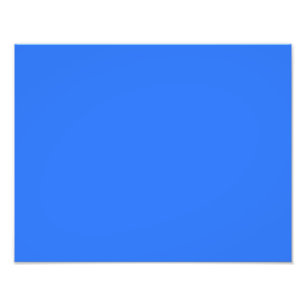 colour deep electric blue photo print