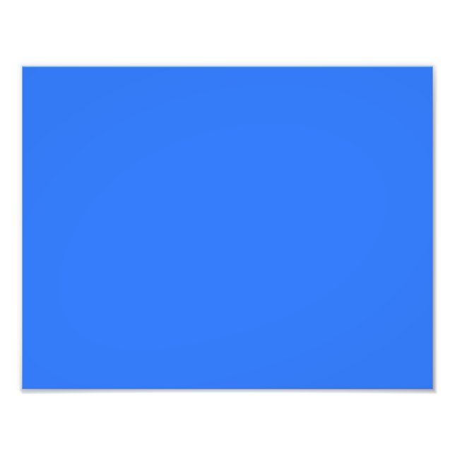 colour deep electric blue photo print (Front)