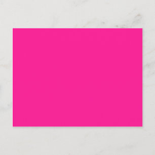 colour deep pink postcard
