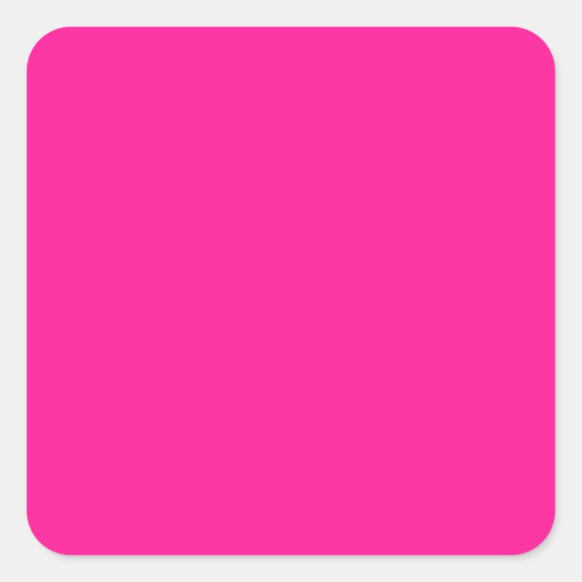 colour deep pink square sticker (Front)
