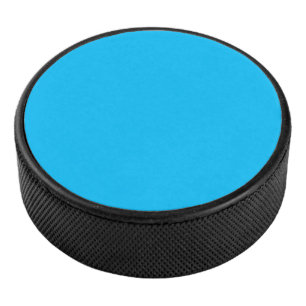 colour deep sky blue hockey puck