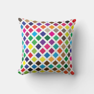 colour diamond tile shapes cushion