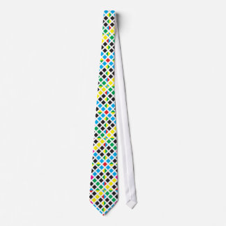 colour diamond tile tie