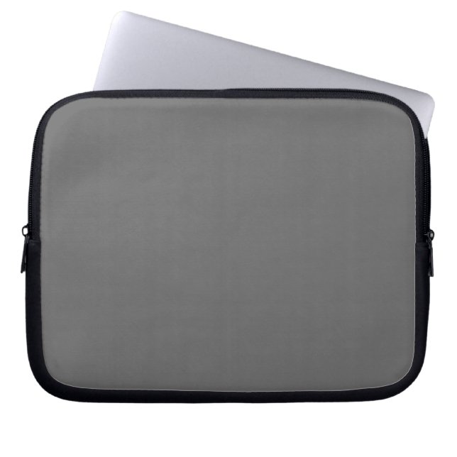 colour dim grey laptop sleeve (Front)