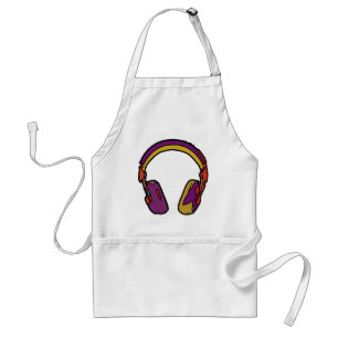colour dj headphone standard apron