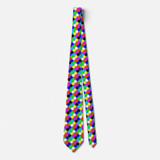 colour dots cyan magenta yellow black white tie