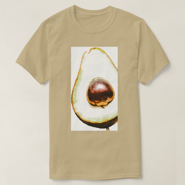 Colour Drawing of Avocado T-Shirt (Design Front)