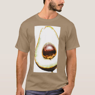 Colour Drawing of Avocado T-Shirt