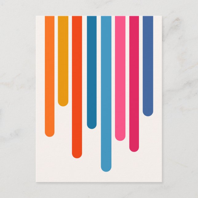 Colour Drips (Bold) Postcard (Front)