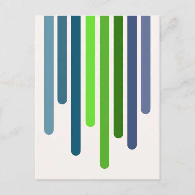 Colour Drips (Spring) Postcard (Front)