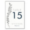 Colour Editable Faux Silver Leaf Table Number Card