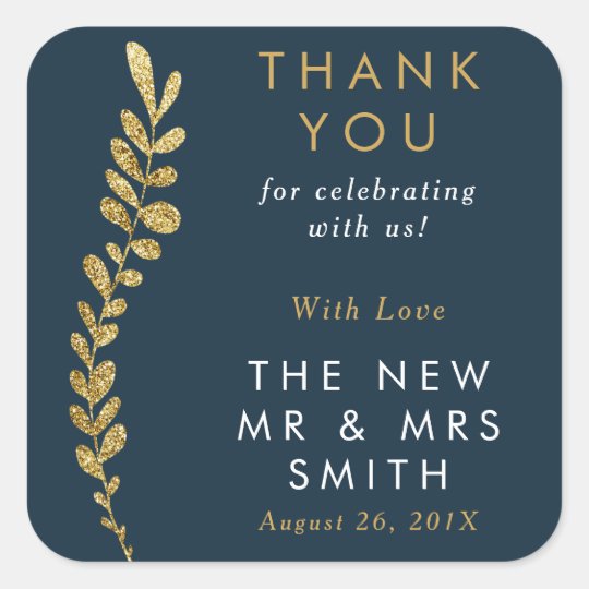 Colour Editable Gold Leaf Sticker, Favour Sticker