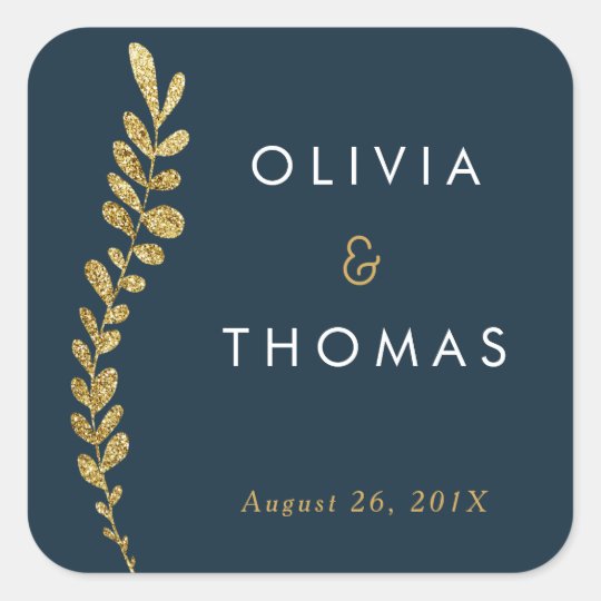 Colour Editable Gold Leaf Sticker, Favour Sticker
