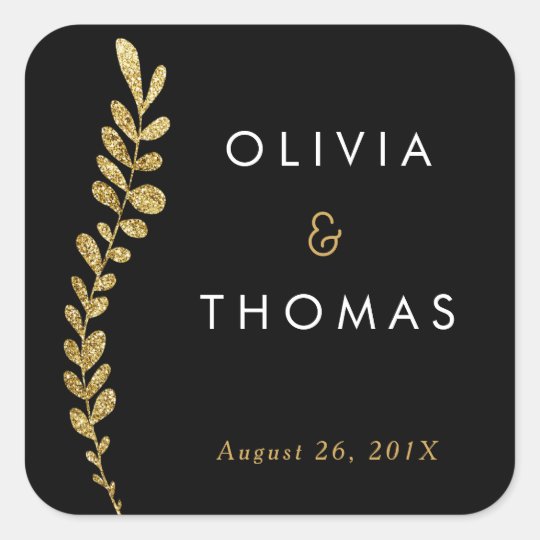 Colour Editable Gold Leaf Sticker, Favour Sticker
