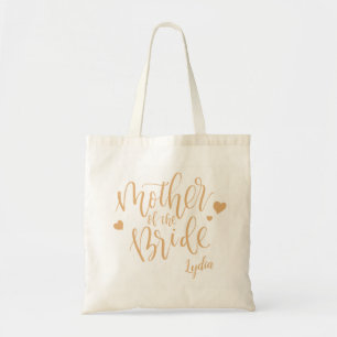 Colour editable mother of the bride tote bags