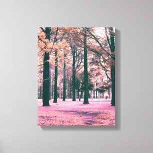 Colour effected trees in Yoyogi Park in Tokyo. Canvas Print