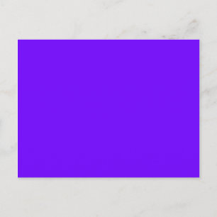 colour electric indigo postcard