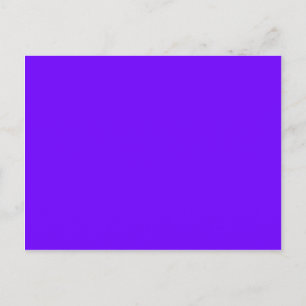 colour electric indigo postcard
