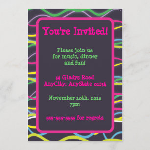 Colour Electric Invitations