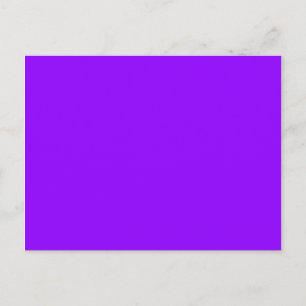 colour electric violet postcard