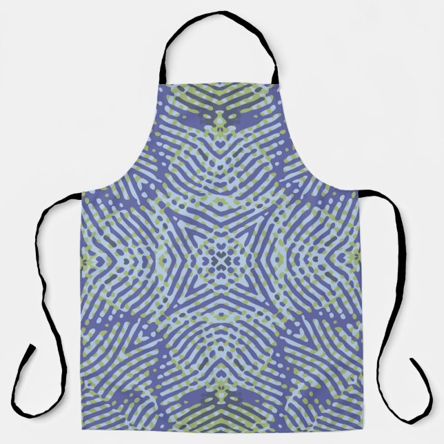 Colour Engraving pattern. Vintage illustrationabst Apron (Front)