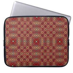 Colour Engraving pattern. Vintage illustrationabst Laptop Sleeve
