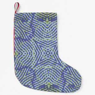 Colour Engraving pattern. Vintage illustrationabst Small Christmas Stocking