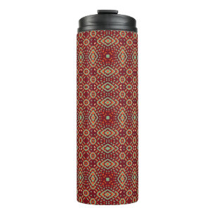 Colour Engraving pattern. Vintage illustrationabst Thermal Tumbler