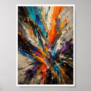Colour Explosion Abstract  Poster