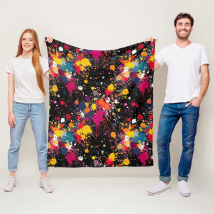 Colour Explosion Fleece Blanket
