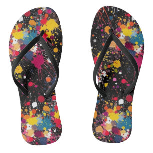Colour Explosion Flip Flops