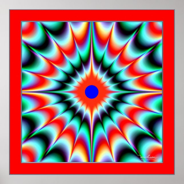 Colour Explosion Illusion Poster (Front)