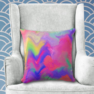 Colour Explosion Modern Abstract Cushion