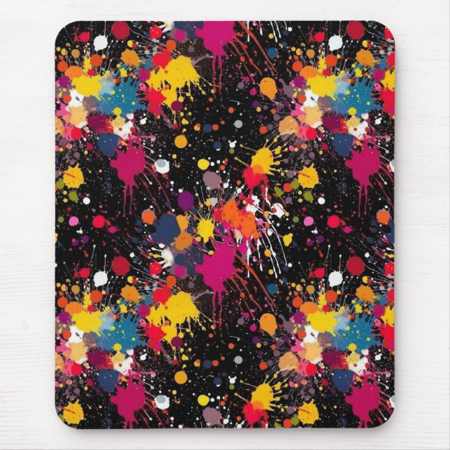 Colour Explosion Mouse Mat (Front)