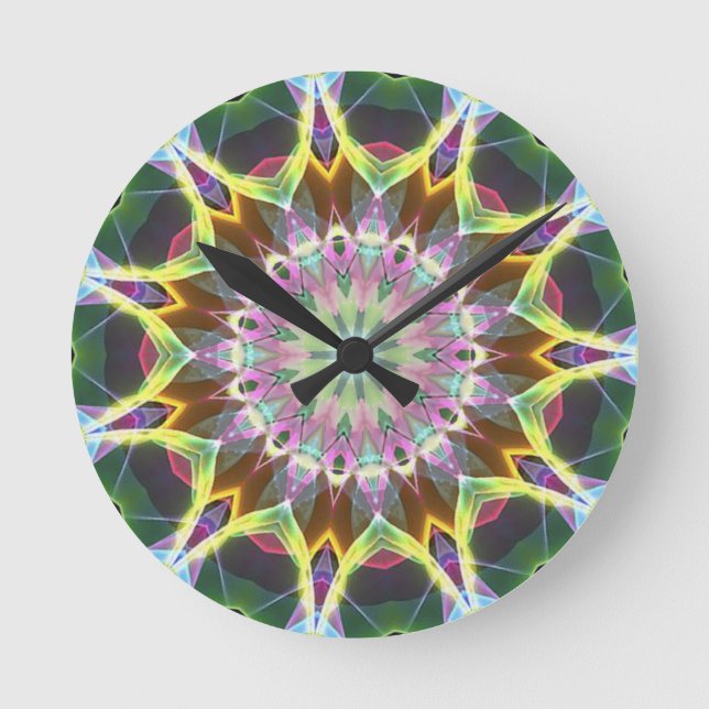 Colour Explosion Round Clock (Front)