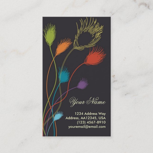 Colour Feather Profile Card (Front)