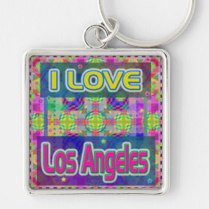 Colour Fest: "I LOVE Los Angeles" Keychain