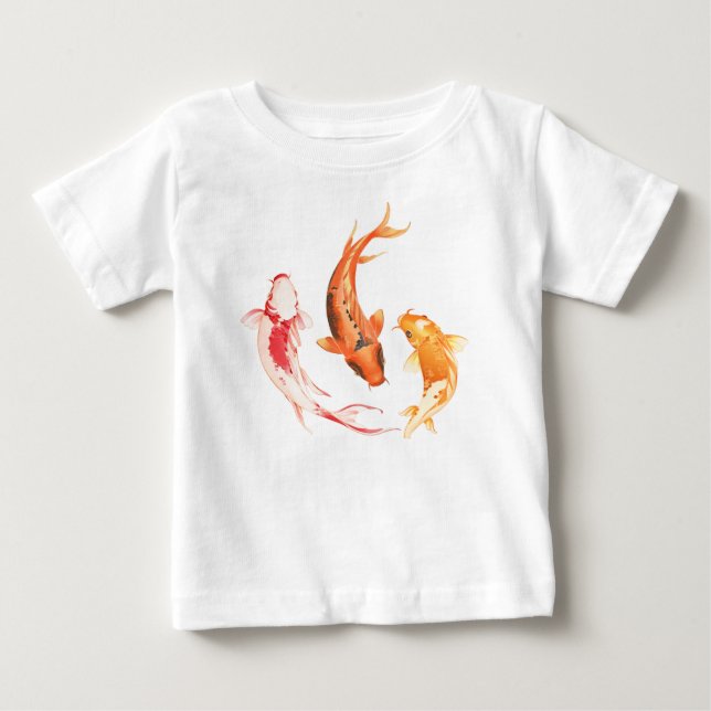 Colour Fish Design  Baby T-Shirt (Front)