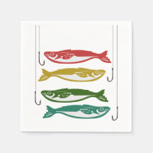 Colour Fish with Fish Hooks