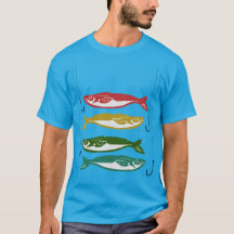 Colour Fish with Fish Hooks